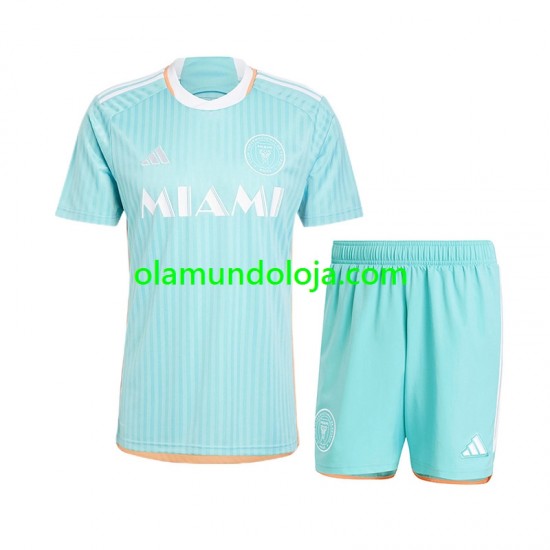 Camisola Inter Miami Criança Equipamento Terceiro 2024-2025 Manga Curta